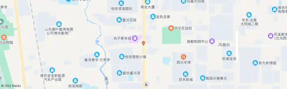 潍坊凤凰街北海路口_公交站地图_潍坊公交_妙搜公交查询2025