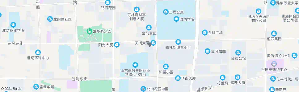 潍坊清荷园_公交站地图_潍坊公交_妙搜公交查询2025