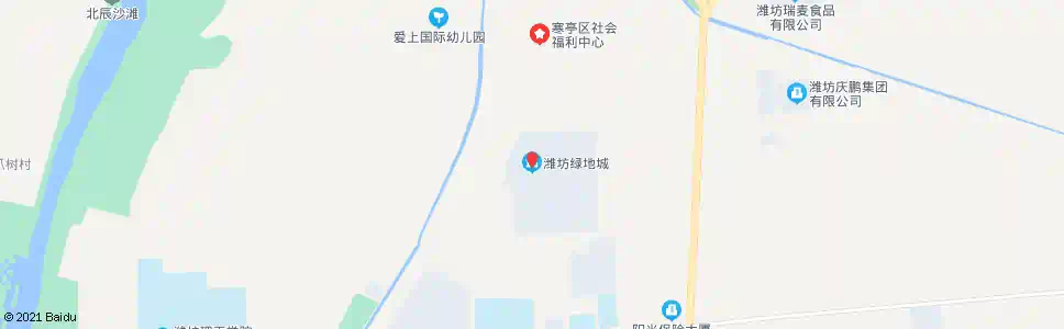 潍坊白浪河绿地广场_公交站地图_潍坊公交_妙搜公交查询2025