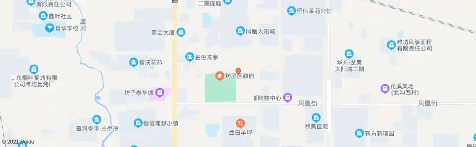 潍坊区委宿舍东门_公交站地图_潍坊公交_妙搜公交查询2025