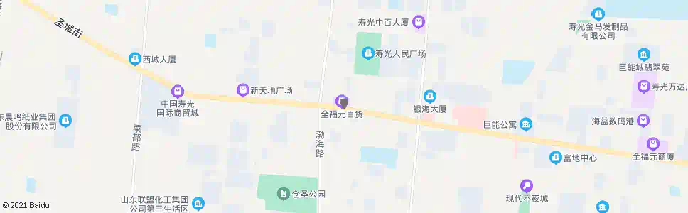 潍坊全福元百货_公交站地图_潍坊公交_妙搜公交查询2025