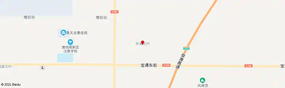 潍坊张家屯村_公交站地图_潍坊公交_妙搜公交查询2025