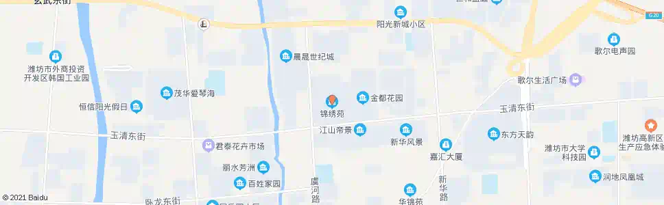 潍坊锦绣苑_公交站地图_潍坊公交_妙搜公交查询2025