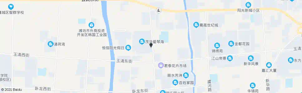 潍坊茂华爱琴海东门_公交站地图_潍坊公交_妙搜公交查询2025