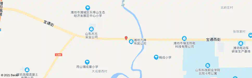 潍坊大成章_公交站地图_潍坊公交_妙搜公交查询2025