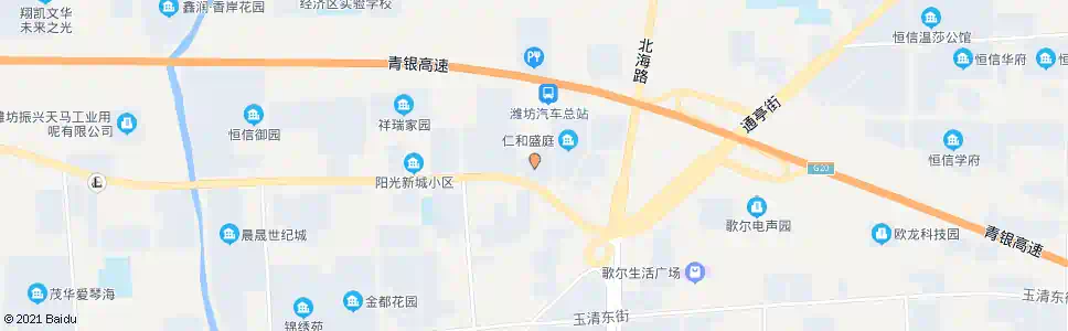潍坊逸景和公馆_公交站地图_潍坊公交_妙搜公交查询2025