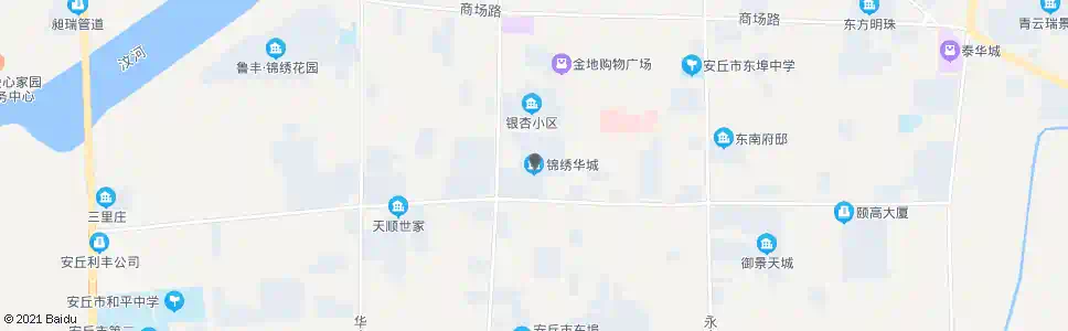 潍坊锦绣华城(安丘)_公交站地图_潍坊公交_妙搜公交查询2025
