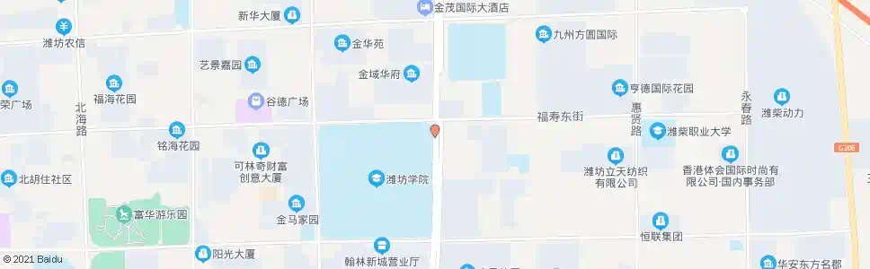 潍坊福寿街路口_公交站地图_潍坊公交_妙搜公交查询2025