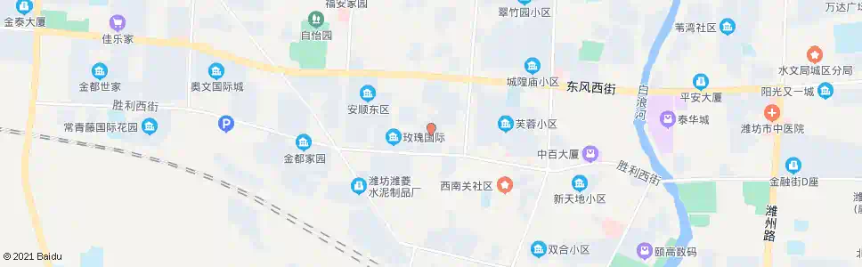 潍坊鸿禧花园_公交站地图_潍坊公交_妙搜公交查询2025