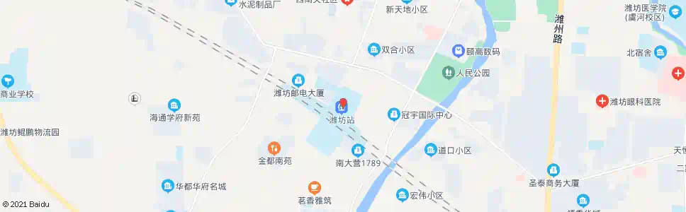 潍坊密城路口_公交站地图_潍坊公交_妙搜公交查询2025