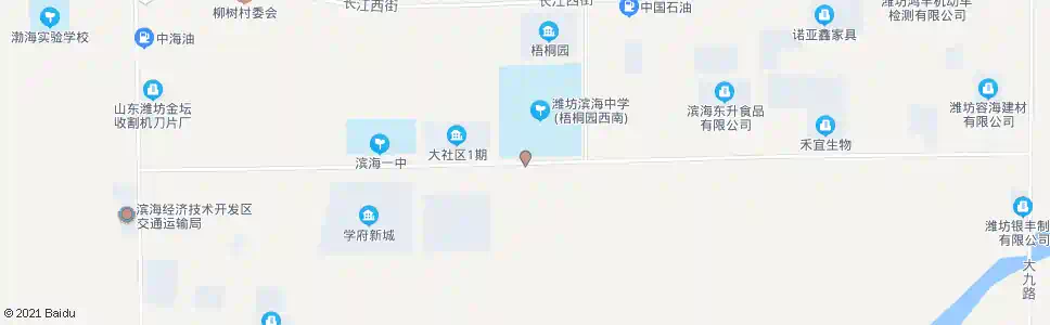 潍坊滨海中学_公交站地图_潍坊公交_妙搜公交查询2025
