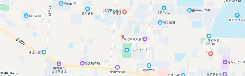 潍坊圣城街办_公交站地图_潍坊公交_妙搜公交查询2025