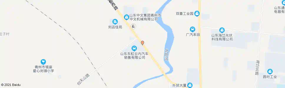 潍坊山东东虹汽贸_公交站地图_潍坊公交_妙搜公交查询2025