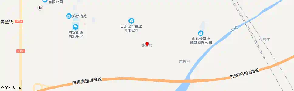 潍坊张家村_公交站地图_潍坊公交_妙搜公交查询2025