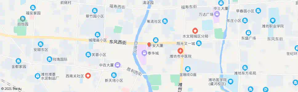 潍坊世纪泰华_公交站地图_潍坊公交_妙搜公交查询2025