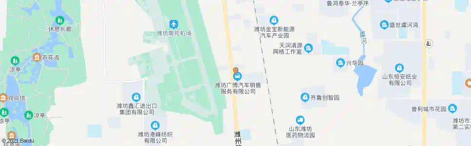 潍坊广潍汽车销售公司_公交站地图_潍坊公交_妙搜公交查询2025