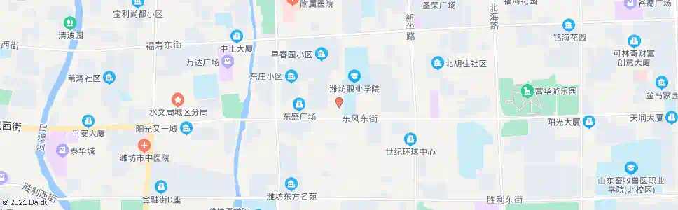 潍坊潍坊职业学院(中国人寿保险公司)_公交站地图_潍坊公交_妙搜公交查询2025