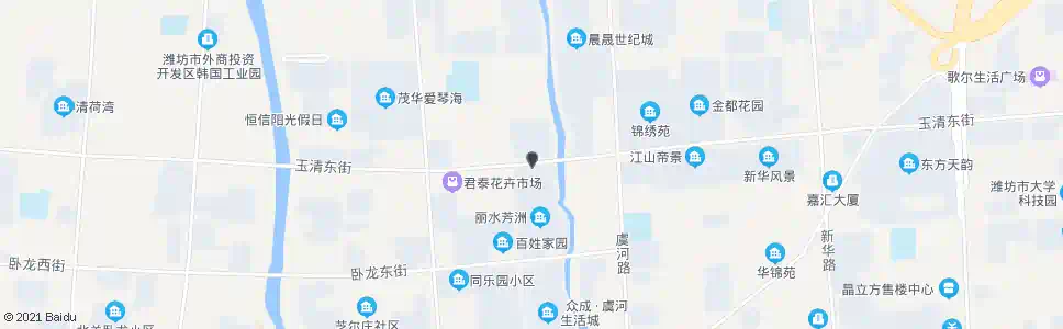 潍坊玉清街鸢飞路口_公交站地图_潍坊公交_妙搜公交查询2025