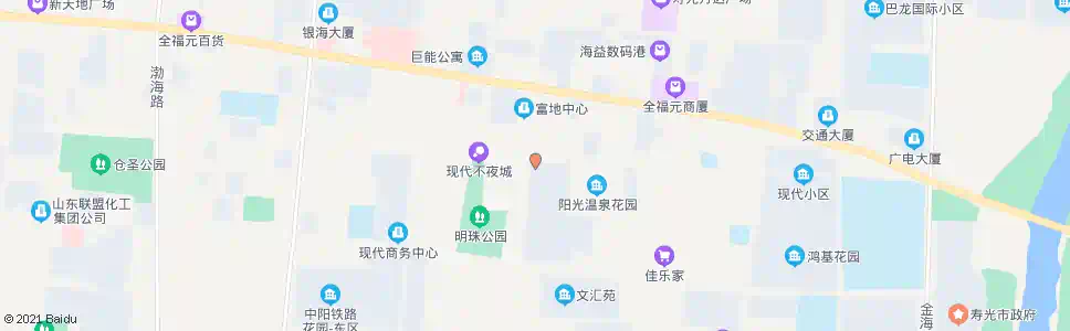 潍坊温泉大酒店_公交站地图_潍坊公交_妙搜公交查询2025