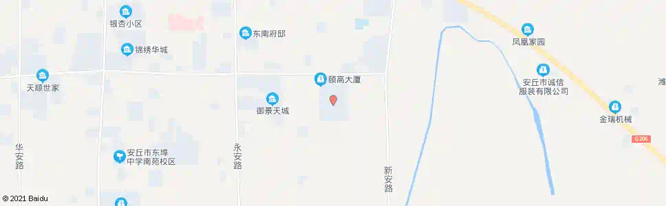 潍坊颐高商贸城(安丘)_公交站地图_潍坊公交_妙搜公交查询2025