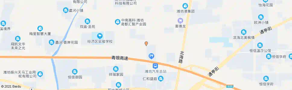 潍坊友谊路吉庆街路口_公交站地图_潍坊公交_妙搜公交查询2025