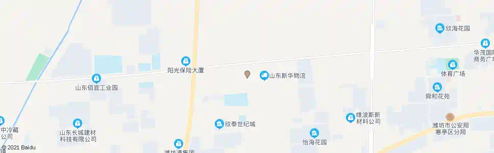 潍坊霞飞路益新街路口_公交站地图_潍坊公交_妙搜公交查询2025