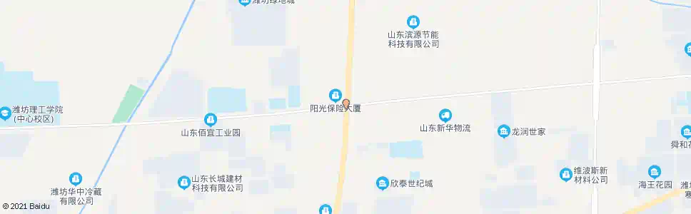 潍坊北海路民主街路口_公交站地图_潍坊公交_妙搜公交查询2025