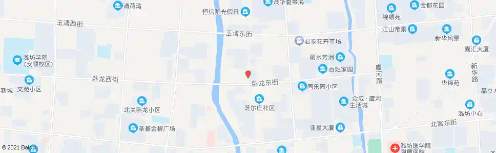潍坊四平路卧龙街路口_公交站地图_潍坊公交_妙搜公交查询2025