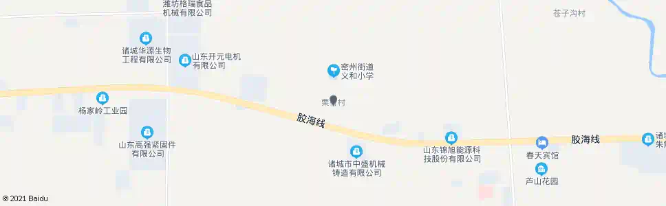 潍坊栗行村_公交站地图_潍坊公交_妙搜公交查询2025