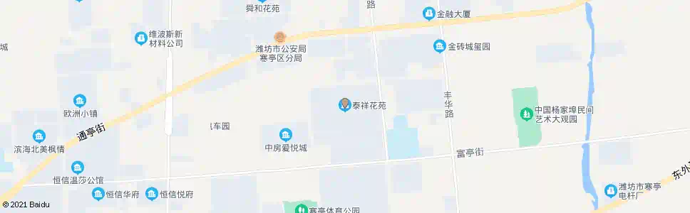 潍坊泰祥花园_公交站地图_潍坊公交_妙搜公交查询2025