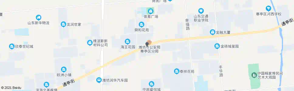 潍坊寒亭公安局_公交站地图_潍坊公交_妙搜公交查询2025