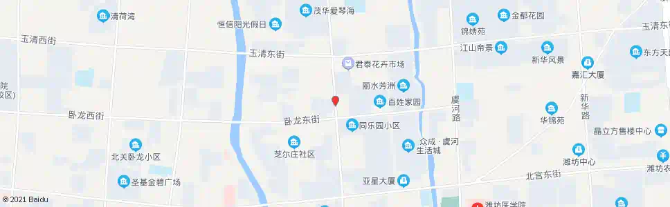 潍坊潍州路卧龙街路口_公交站地图_潍坊公交_妙搜公交查询2025