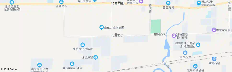 潍坊殷大路东风街路口_公交站地图_潍坊公交_妙搜公交查询2025