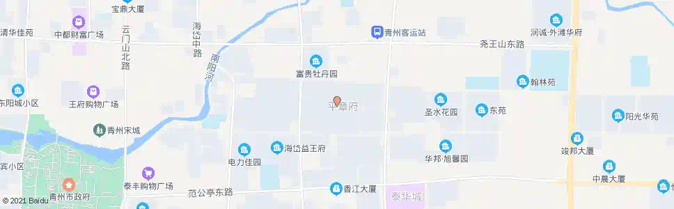 潍坊平章府小区_公交站地图_潍坊公交_妙搜公交查询2025