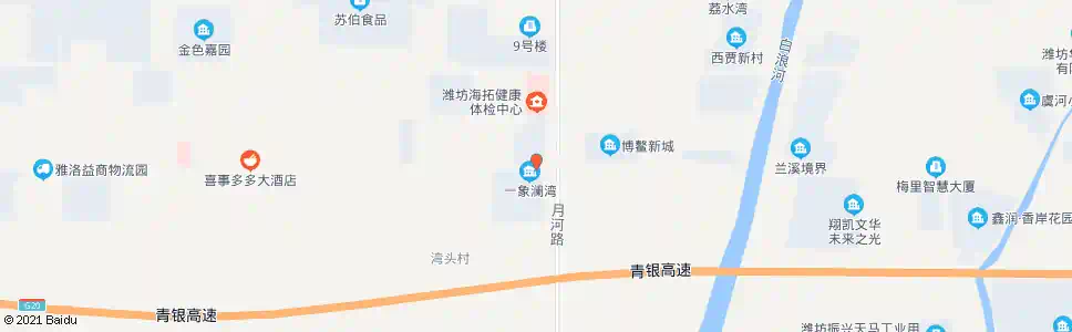 潍坊月河路口_公交站地图_潍坊公交_妙搜公交查询2025