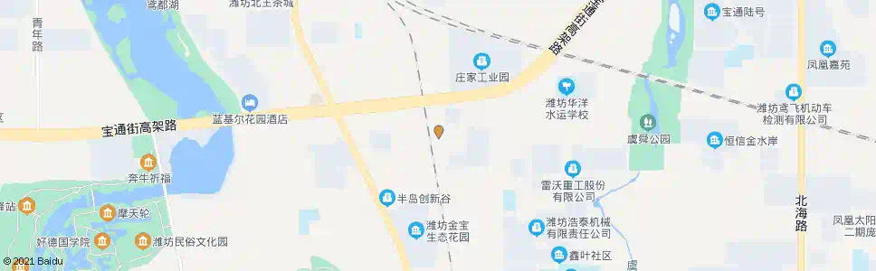 潍坊鸢飞路宝通街路口_公交站地图_潍坊公交_妙搜公交查询2025