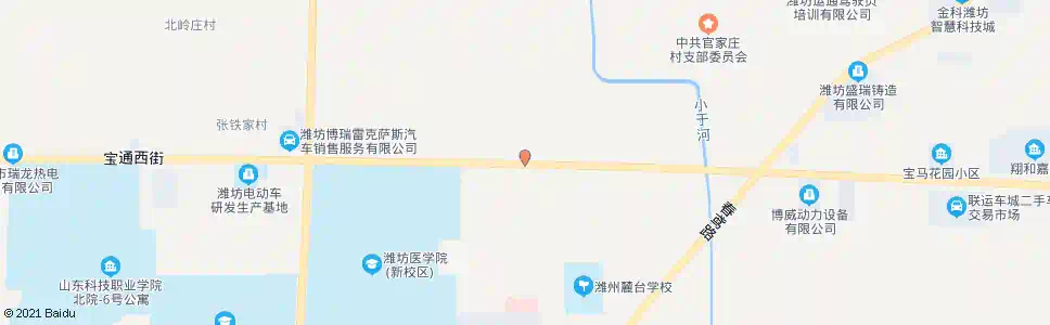 潍坊宝通街利民路口_公交站地图_潍坊公交_妙搜公交查询2025
