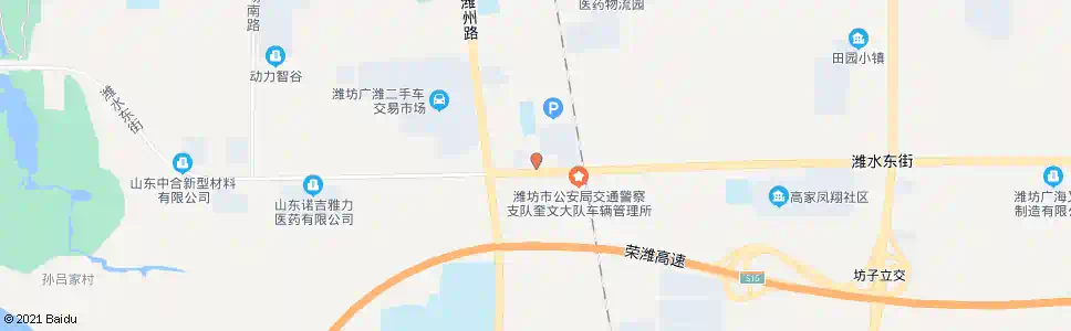潍坊冠宇本田汽车_公交站地图_潍坊公交_妙搜公交查询2025