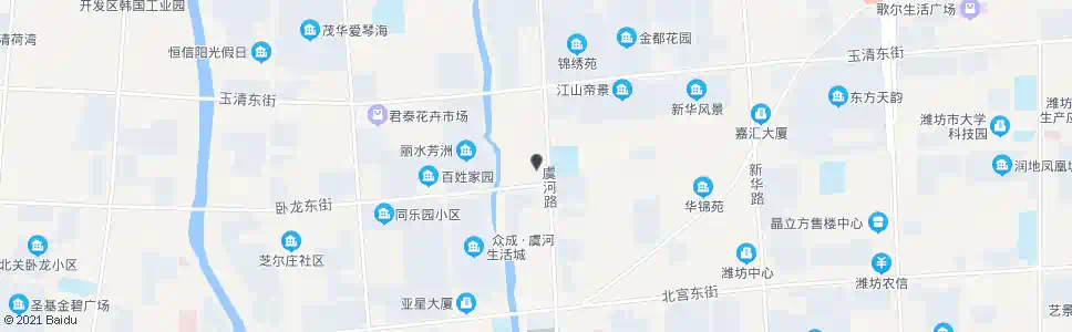 潍坊孙家村(虞河路)_公交站地图_潍坊公交_妙搜公交查询2025