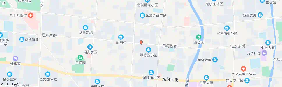 潍坊福寿街路口(月河路)_公交站地图_潍坊公交_妙搜公交查询2025