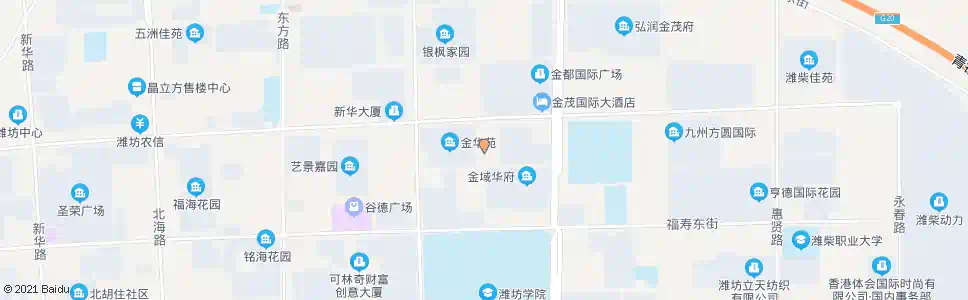 潍坊青鸟华光_公交站地图_潍坊公交_妙搜公交查询2025
