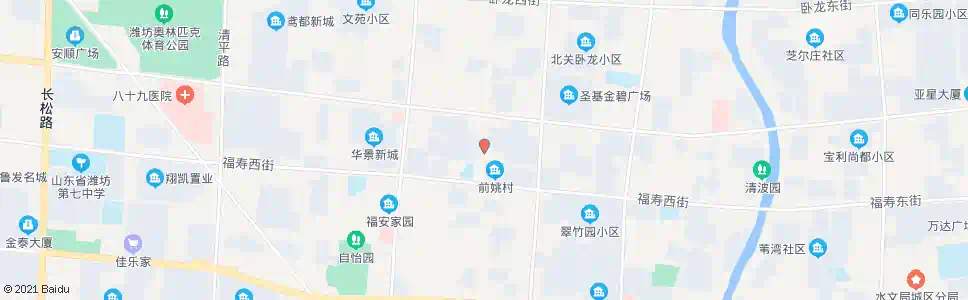 潍坊永安路口(北宫街)_公交站地图_潍坊公交_妙搜公交查询2025