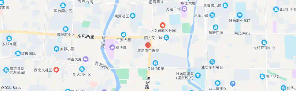 潍坊市中医院_公交站地图_潍坊公交_妙搜公交查询2025