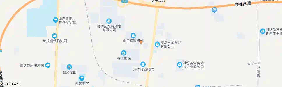潍坊蓝天印刷包装公司_公交站地图_潍坊公交_妙搜公交查询2025