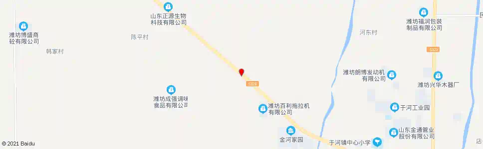 潍坊三安子村西_公交站地图_潍坊公交_妙搜公交查询2025