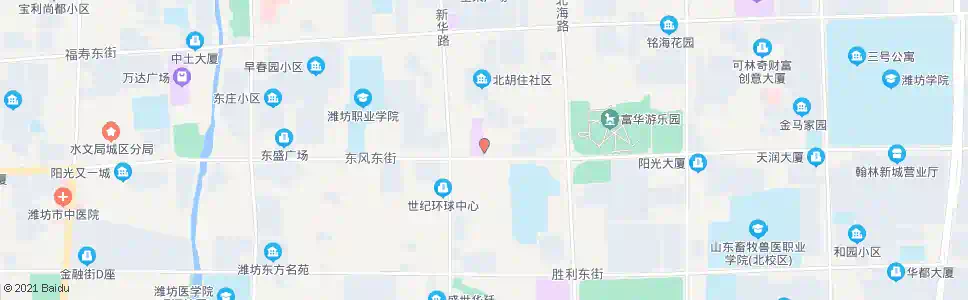 潍坊新华路口(沃尔玛)_公交站地图_潍坊公交_妙搜公交查询2025
