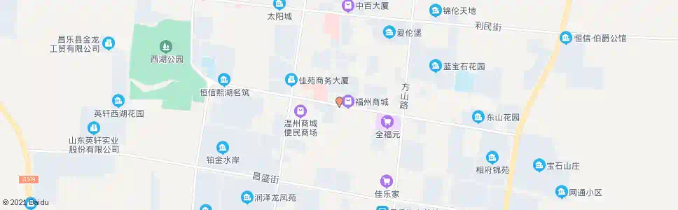 潍坊福州商城_公交站地图_潍坊公交_妙搜公交查询2025