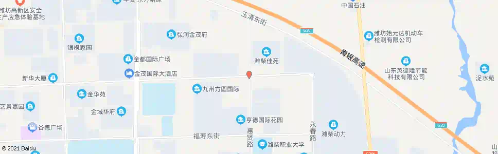 潍坊惠贤路北宫东街路口(王谭)_公交站地图_潍坊公交_妙搜公交查询2025