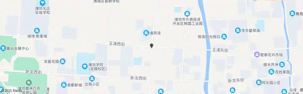 潍坊玉清街月河路口_公交站地图_潍坊公交_妙搜公交查询2025