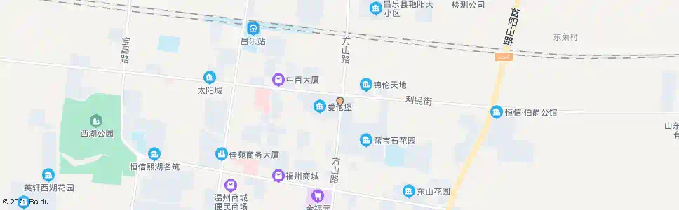 潍坊爱伦堡_公交站地图_潍坊公交_妙搜公交查询2025